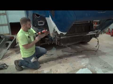 Semi Truck Fiberglass Hood Repair