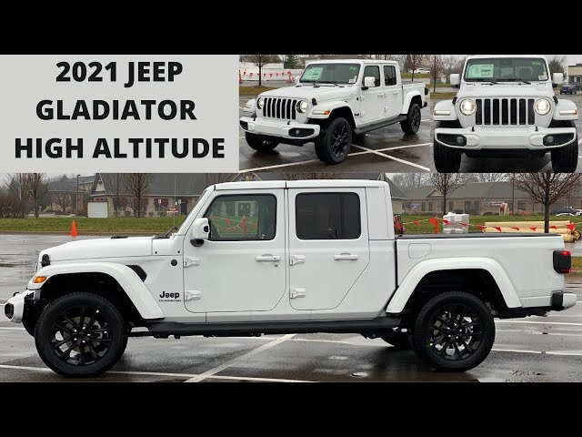 White Jeep Gladiator High Altitude