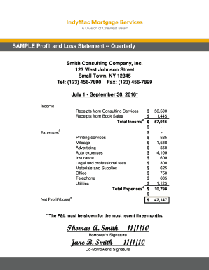 Truck Driver Profit And Loss Statement Template (Easy Guide)