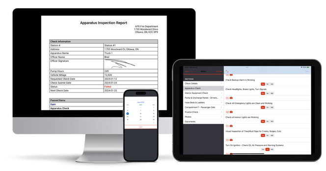 Fire Department Truck Check App